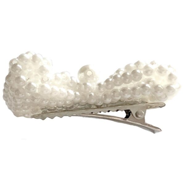Hair Clip with Pearl Decoration