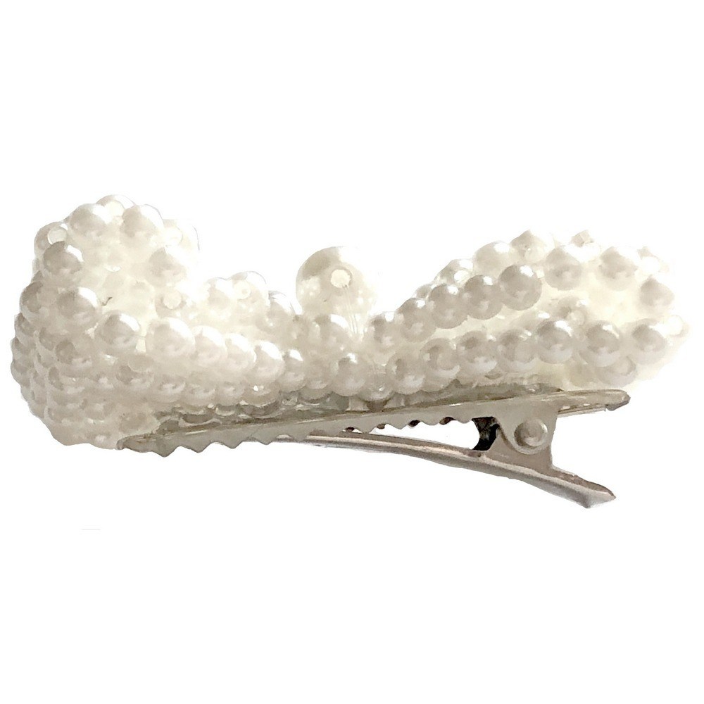 Hair Clip with Pearl Decoration
