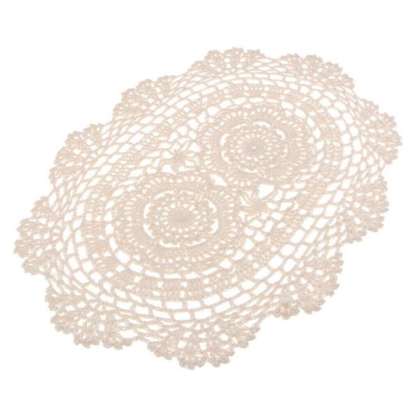 Crochet Cotton Lace Table Placemats - Oval