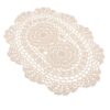 Crochet Cotton Lace Table Placemats - Oval