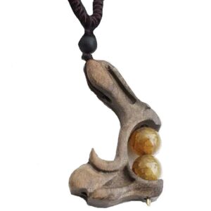 Pendant – Sandalwood and Stones