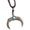Pendant – Sandalwood and Stones