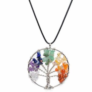 Pendant – Tree Of Life with Gemstone Chips