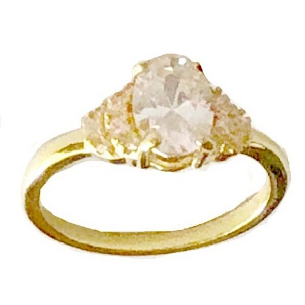 Ring - Gold Plated with Cubic Zirconia Stones