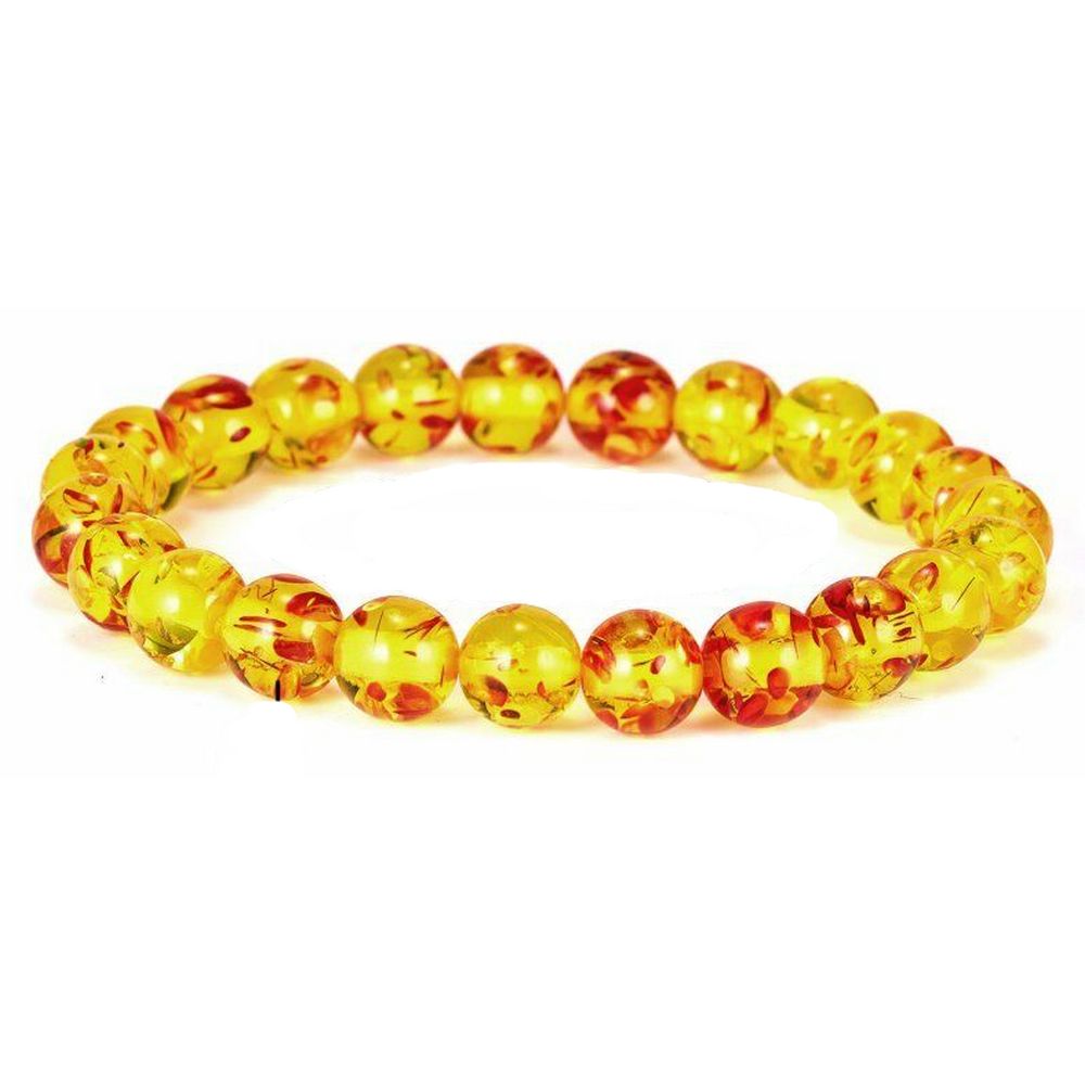 Stone Beads Bracelet - Amber