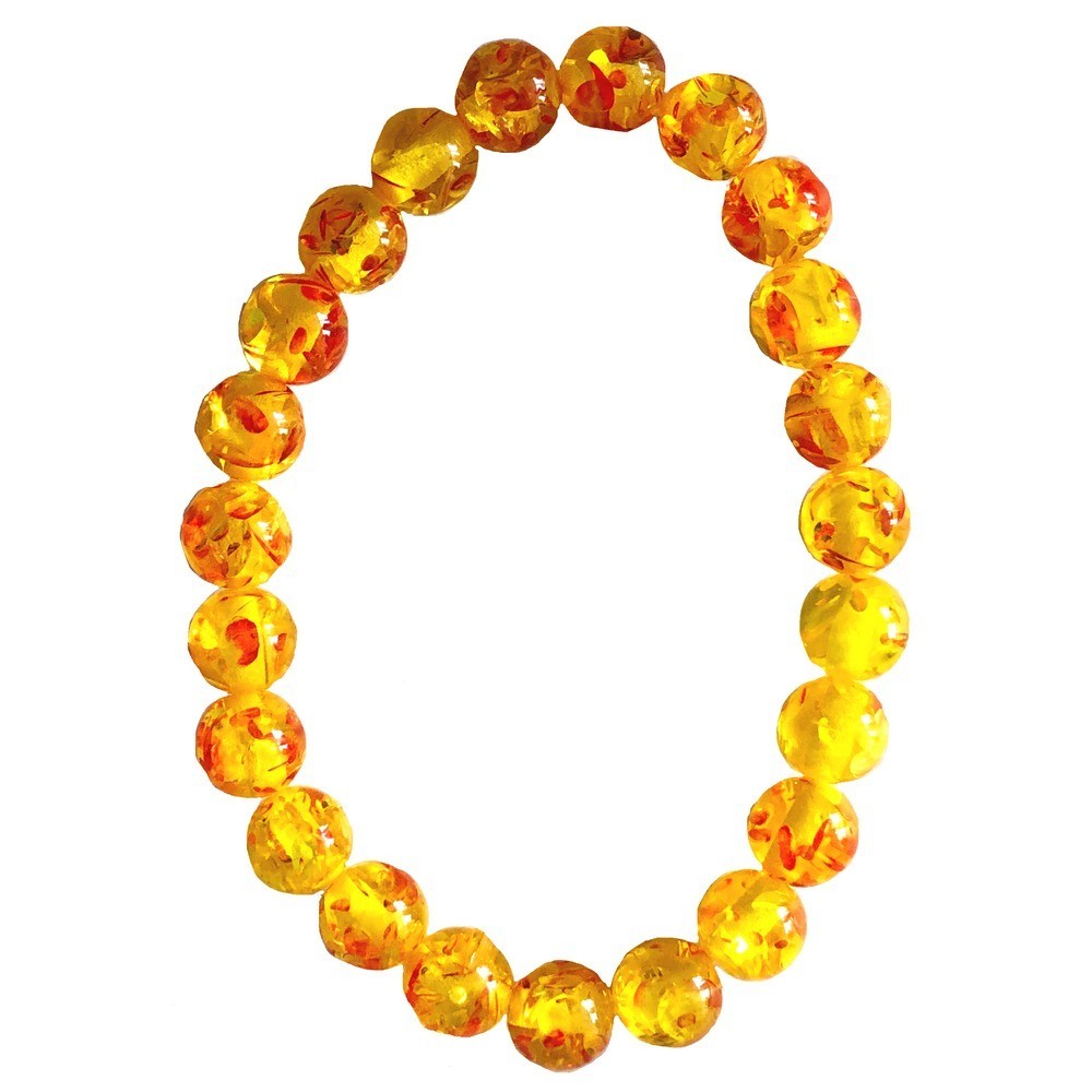 Stone Beads Bracelet - Amber