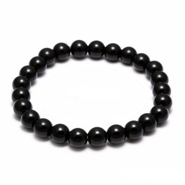 Stone Beads Bracelet - Black Onyx