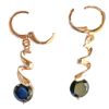 Gold Plated Earrings - Black Onyx