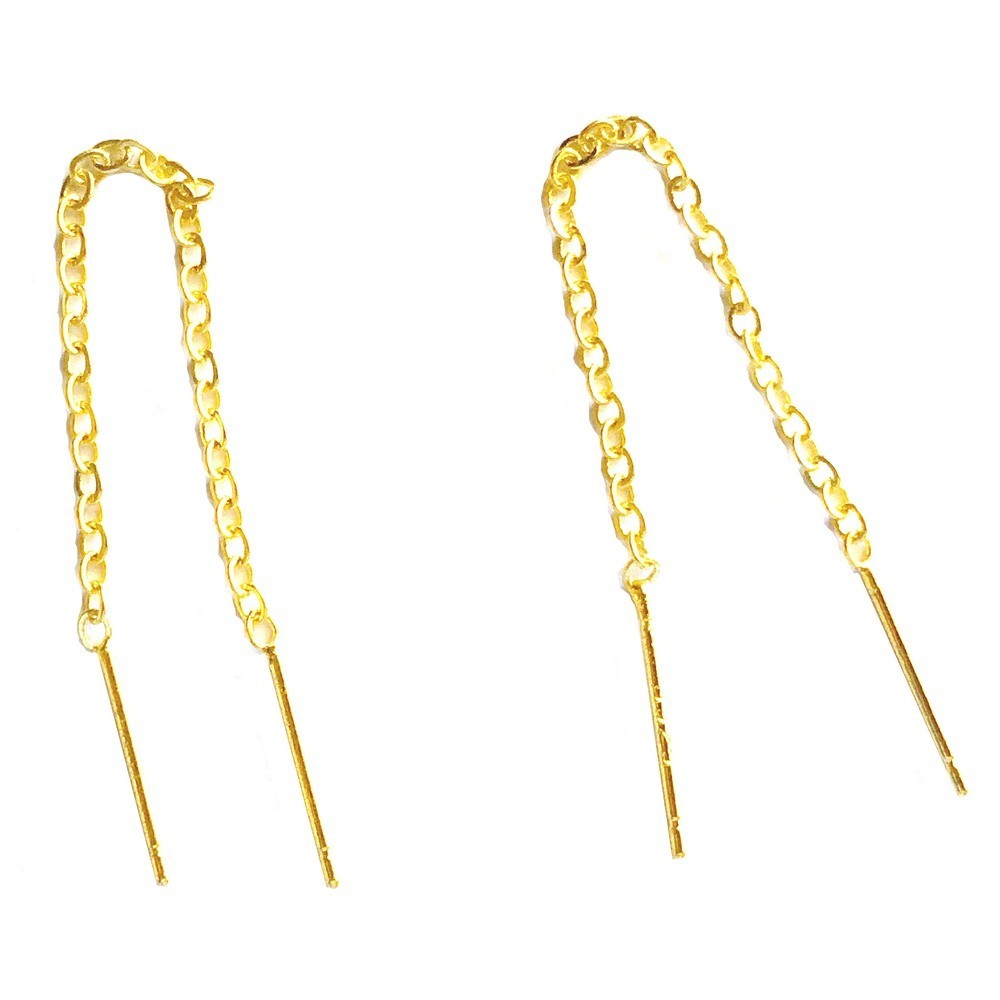 Gold Plated Dangle Earrings