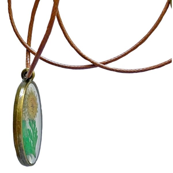Pendant - Glass with Real Flowers