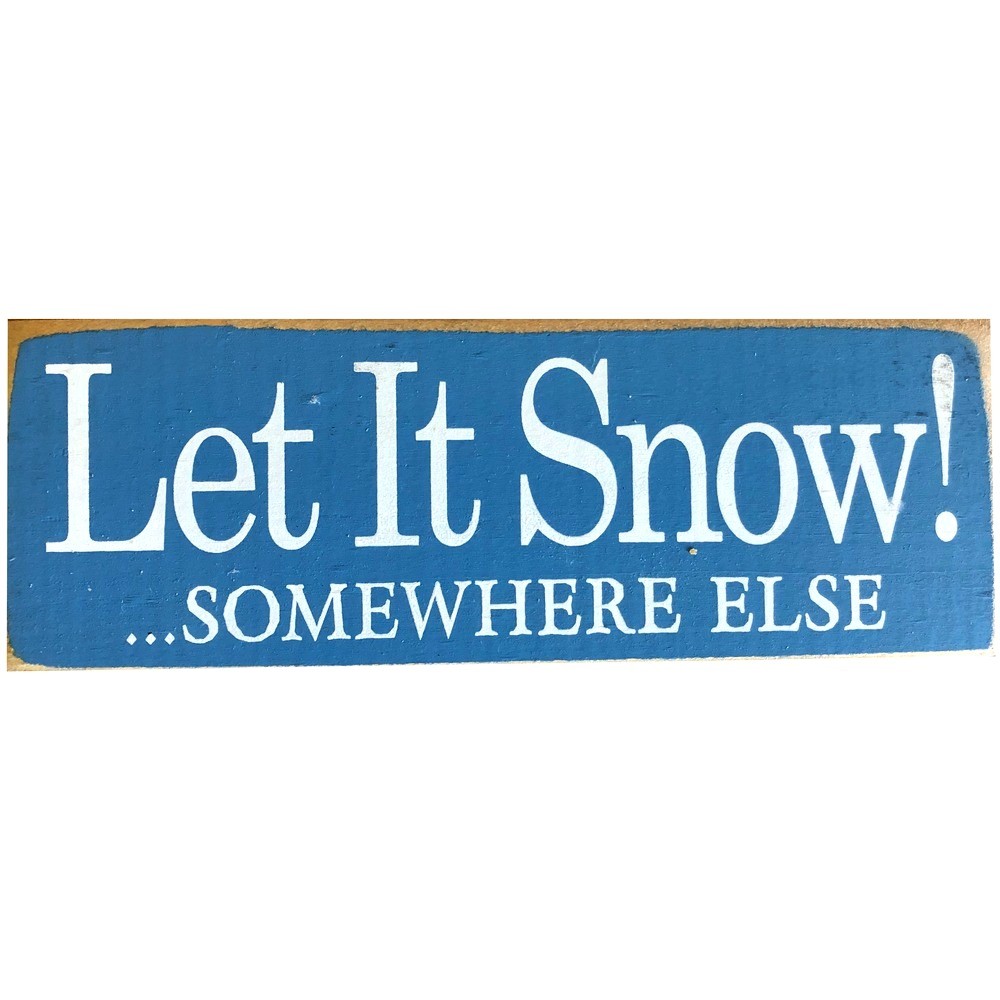 Wood Rustic Tile - Let It Snow!