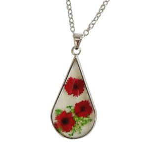 Pendant – Glass with Real Flowers