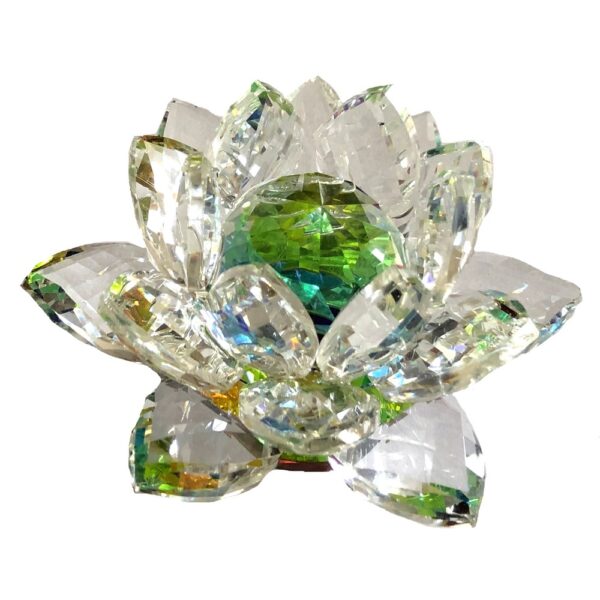 Crystal Lotus Green Flower