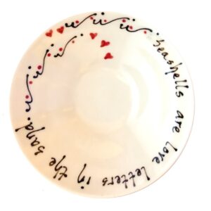 Decorative Plate – “Seashells are love letters”