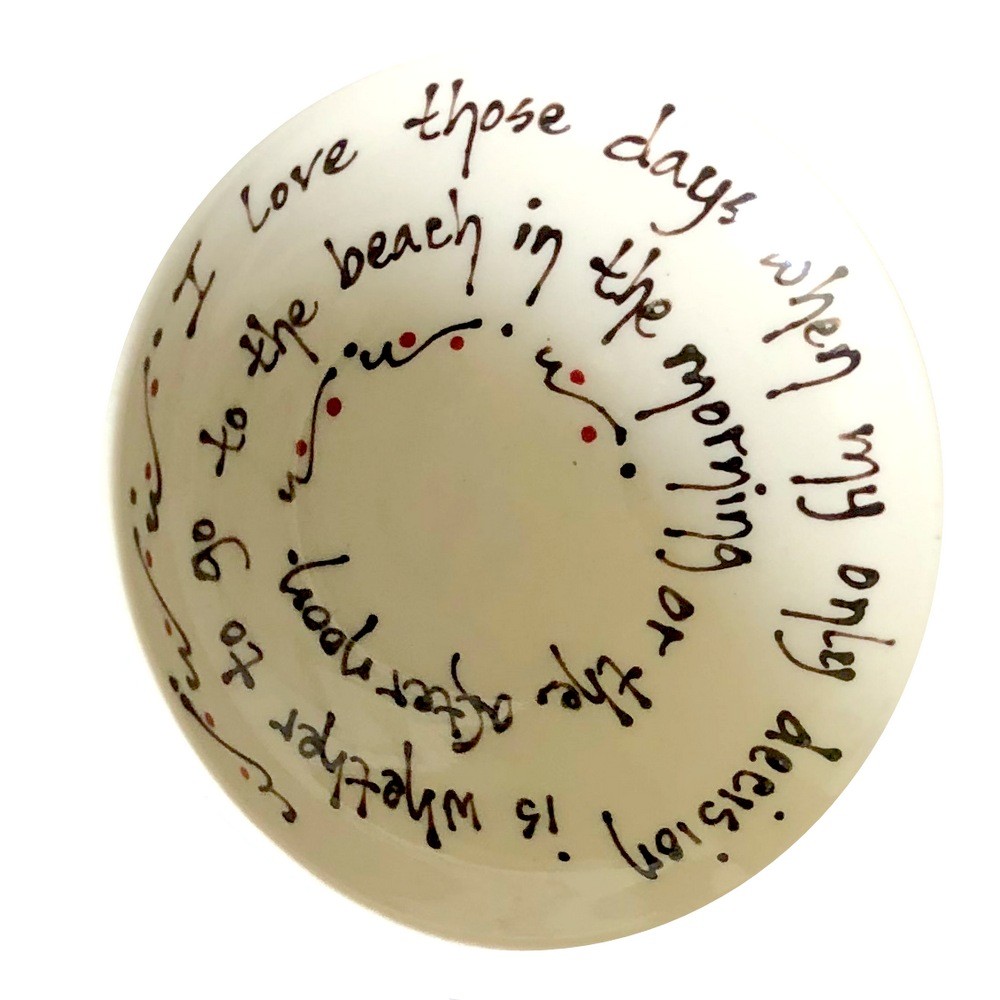 Decorative Plate - "I love those days"