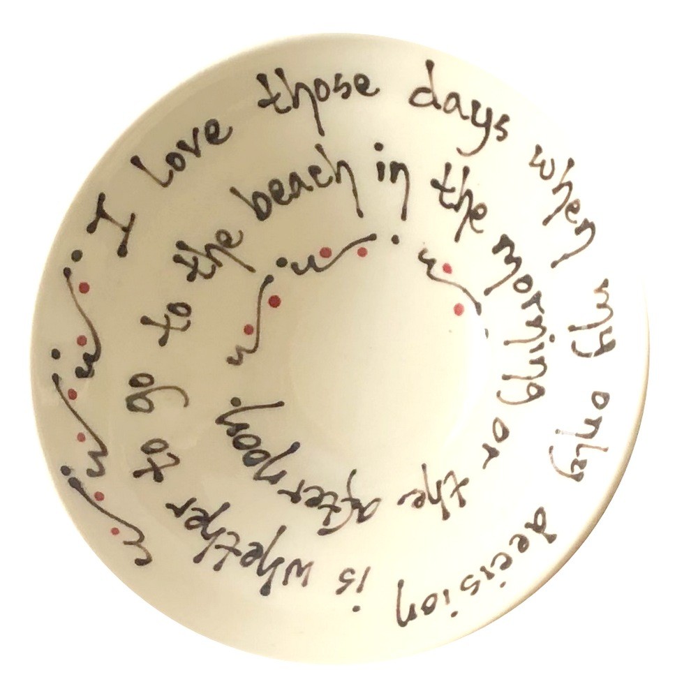 Decorative Plate - "I love those days"