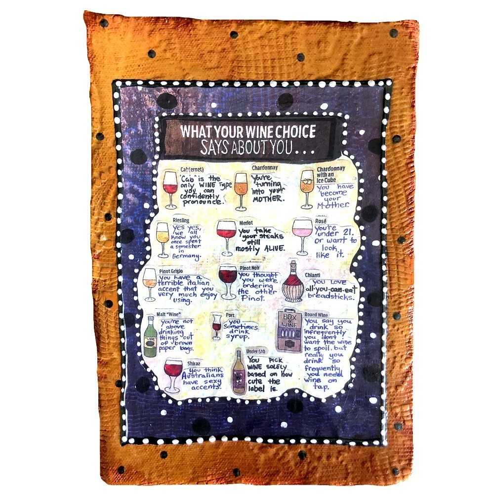 Decorative Tile - Your wine choice