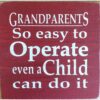 Wood Rustic Tile - Grandparents Easy to Operate