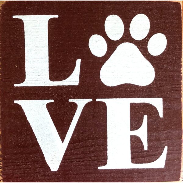 Wood Rustic Tile - Love